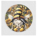 Wall clock with motif